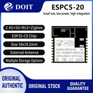 Espressif ESP32-C5 ESPC5-20 Module, Wi-Fi 6 2.4 GHz + 5 GHz + BLE, Compatible with C3-20 Modules