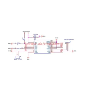 ESP-WROOM-02 Wi-Fi Module, ESP8266 Serial-to-Wi-Fi, Industrial Grade, Espressif 02D - Image 2