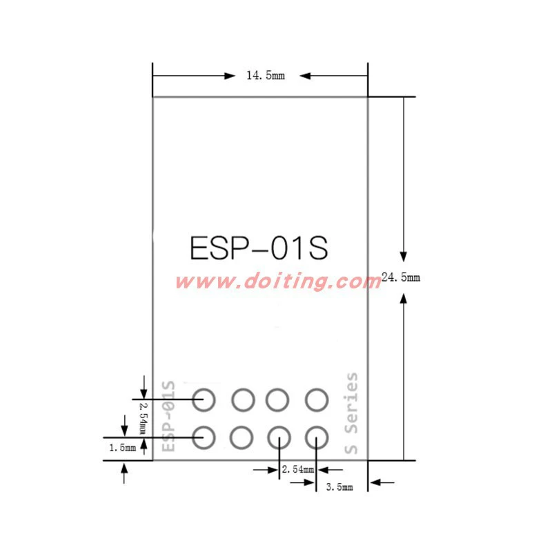 ESP-01S ESP8266 Serial-to-Wi-Fi Wireless Transparent Transmission Module, Factory Direct