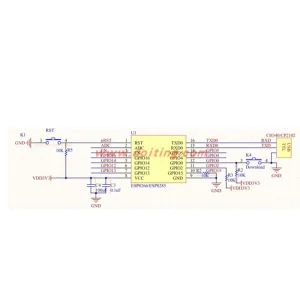 ESP8285 Series ESP-S Serial Wi-Fi Transparent Transmission Module, Compatible with ESP-12E/ESP-12F - Image 3