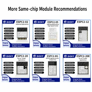Espressif ESP32-C2 ESPC2-01 Module, Wi-Fi + Bluetooth, ESP8266 ESP-01 Pin Compatible - Image 4