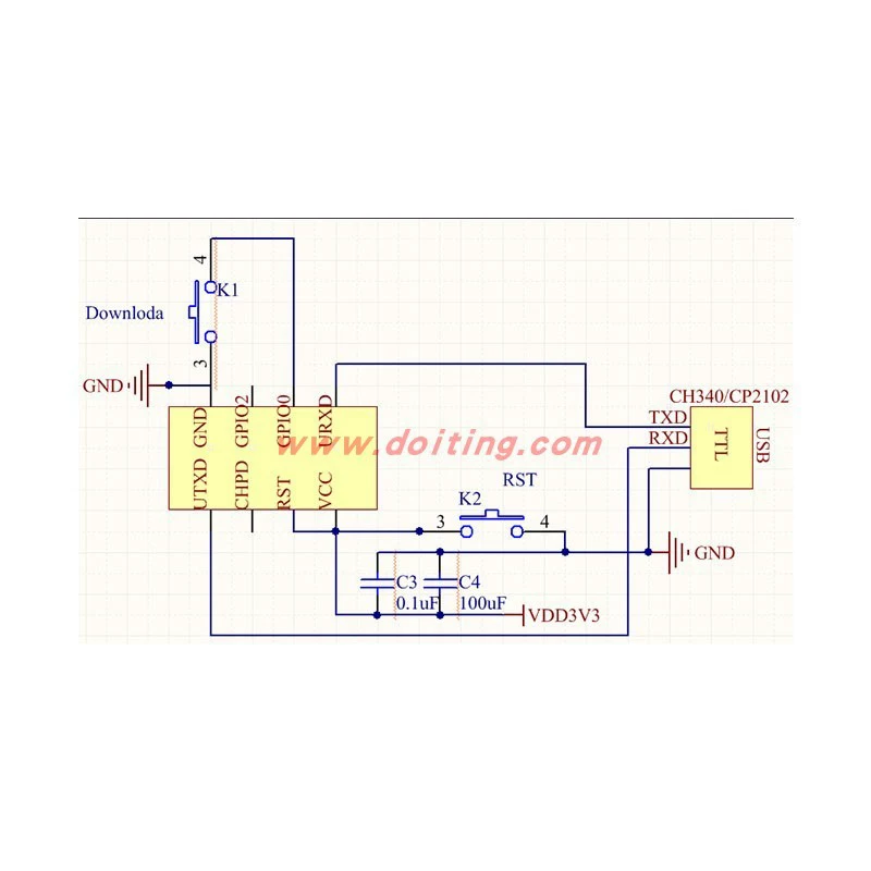 ESP-01S ESP8266 Serial-to-Wi-Fi Wireless Transparent Transmission Module, Factory Direct
