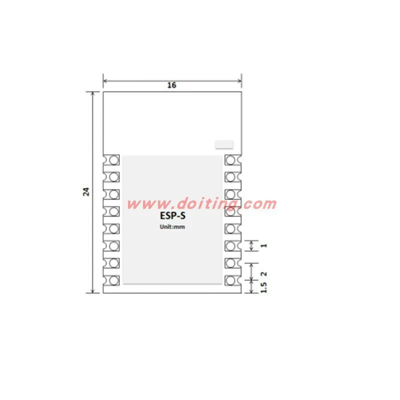 ESP8285 Series ESP-S Serial Wi-Fi Transparent Transmission Module, Compatible with ESP-12E/ESP-12F