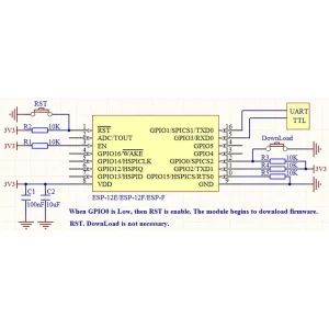 ESP-F Wireless Wi-Fi Serial Transparent Transmission Module, Compatible with ESP-12E/ESP-12F, SRRC/CE/FCC Certified - Image 4