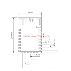 ESP-12E ESP8266 Serial Wi-Fi Transparent Transmission Module, Industrial Grade, Custom Logo Available - Image 4