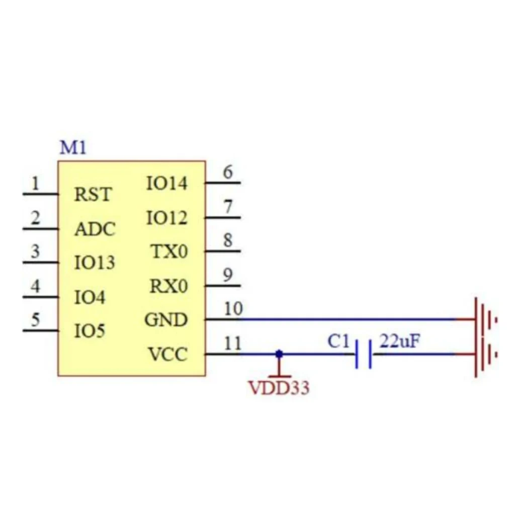 ESP-02S Wi-Fi Module, ESP8266 Compatible, FCC/CE Certified, Industrial Grade, Factory Direct