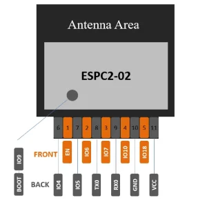 Espressif ESP32-C2 Series ESPC2-02 Module, Wi-Fi + Bluetooth, Compatible with 03-Series Modules - Image 5
