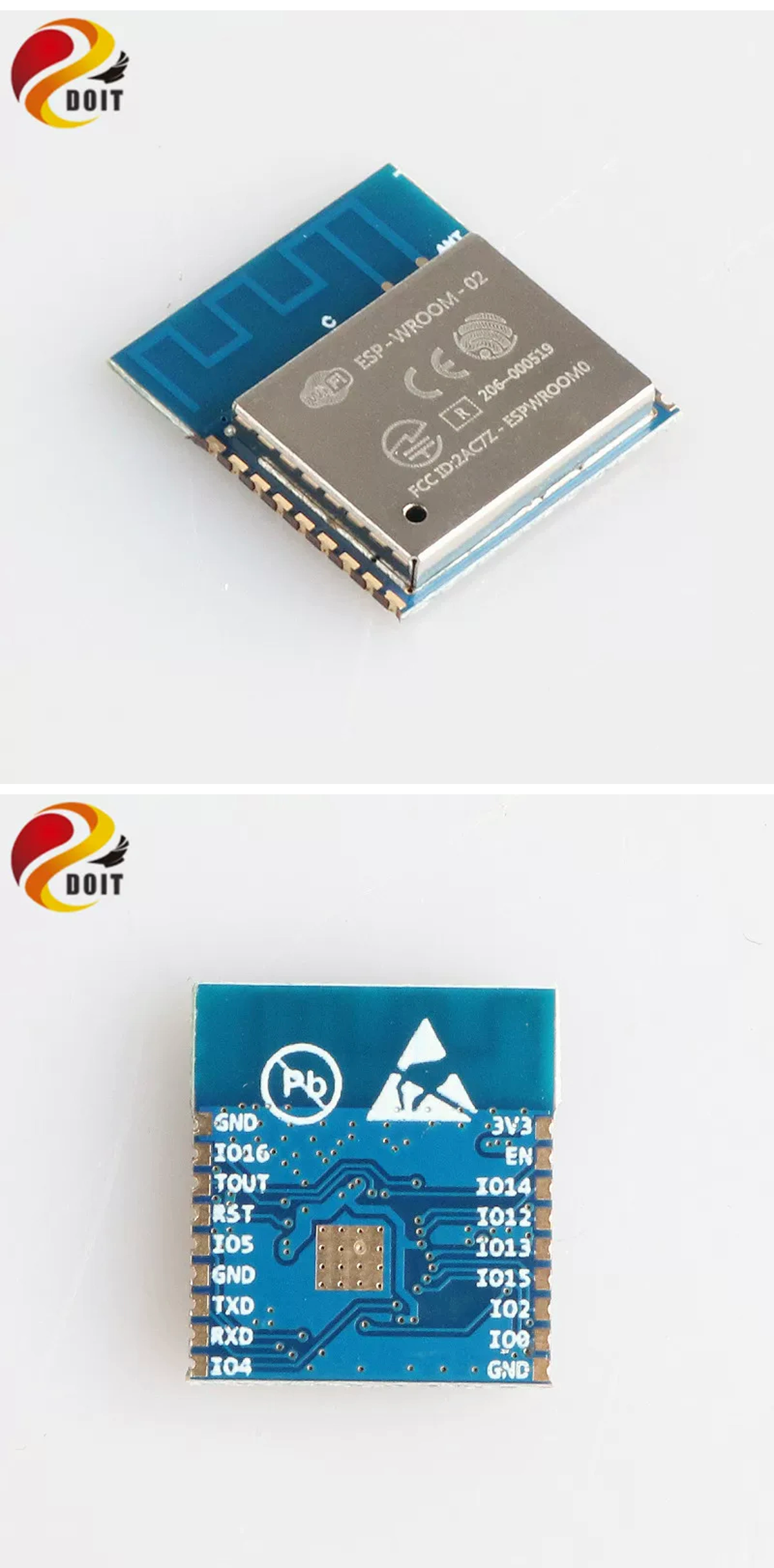 ESP-WROOM-02 Wi-Fi Module, ESP8266 Serial-to-Wi-Fi, Industrial Grade, Espressif 02D - actual translated Taobao detail panel 3