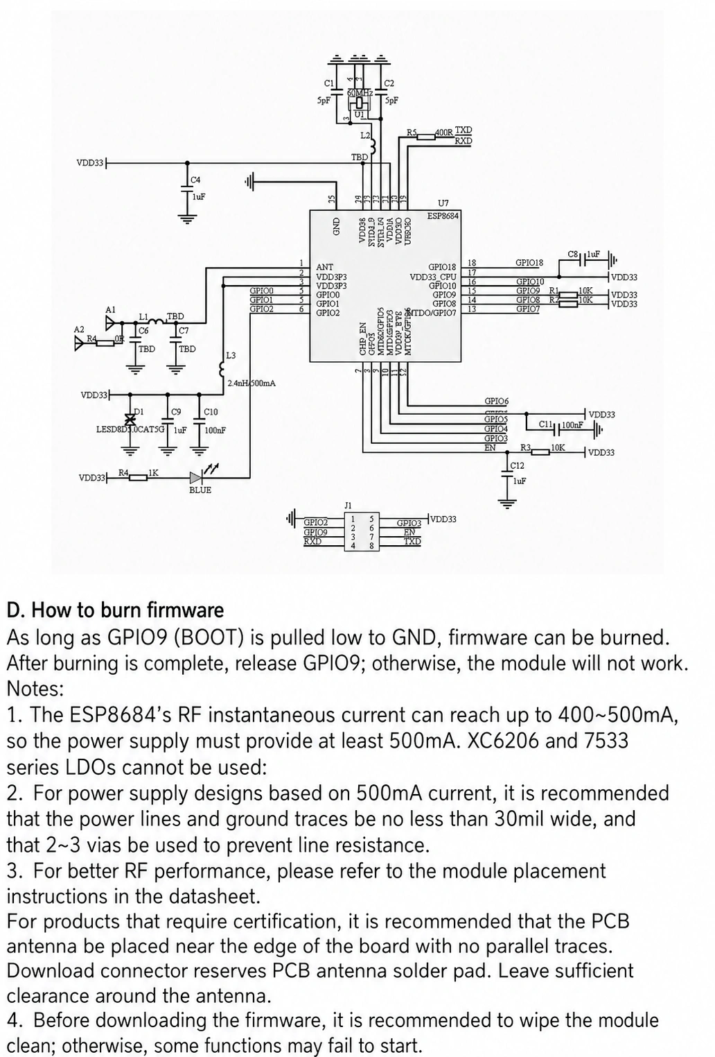 Espressif ESP32-C2 ESPC2-01 Module, Wi-Fi + Bluetooth, ESP8266 ESP-01 Pin Compatible - actual translated Taobao detail panel 2