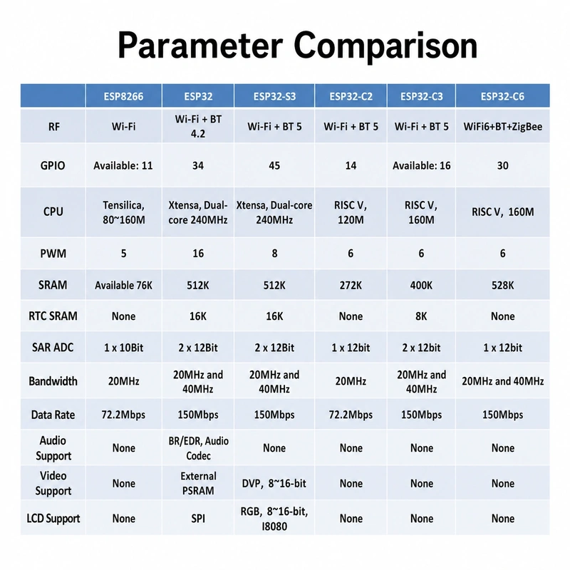 Espressif ESPS3 Series ESPS3-32 Module, Wi-Fi + Bluetooth, Compatible with Mainstream ESP32-S3 Modules