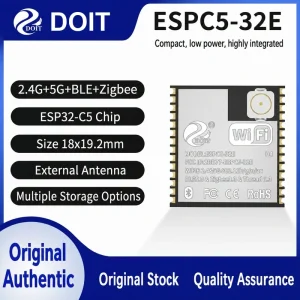 Espressif ESP32-C5 ESPC5-32E Module, Wi-Fi 6 2.4 GHz + 5 GHz + BLE, Compatible with C5-1U Modules - Image 1