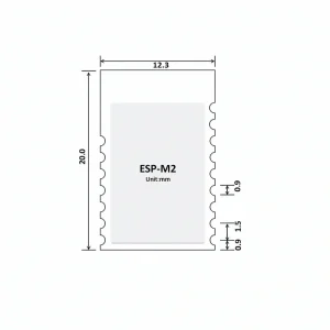 ESP-M2 Serial Wi-Fi Wireless Module, ESP8285, Compatible with ESP8266, FCC/CE/SRRC Certified - Image 3