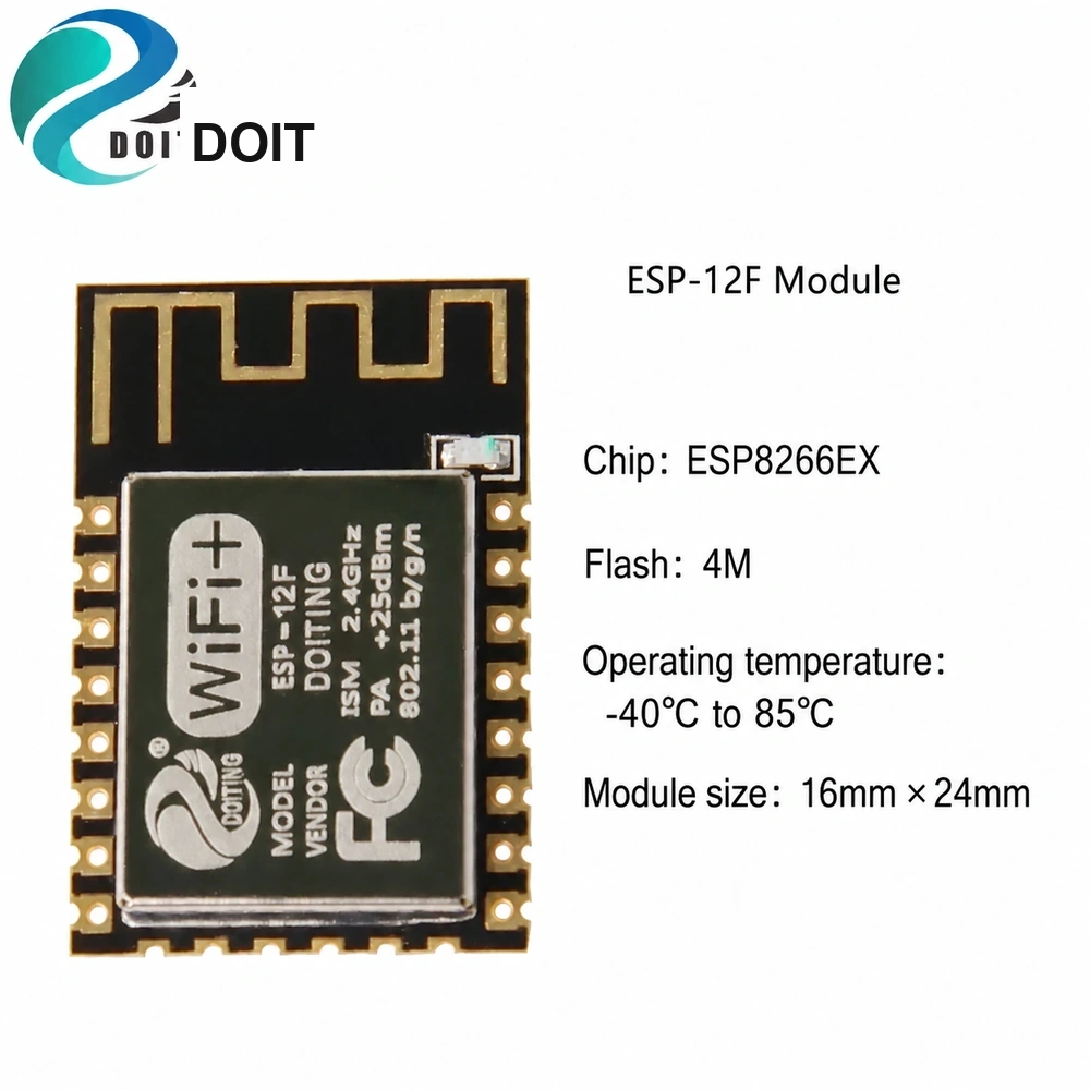 ESP-12F Serial-to-Wi-Fi ESP8266 Wireless Transparent Transmission Module, Industrial Grade, Factory Direct