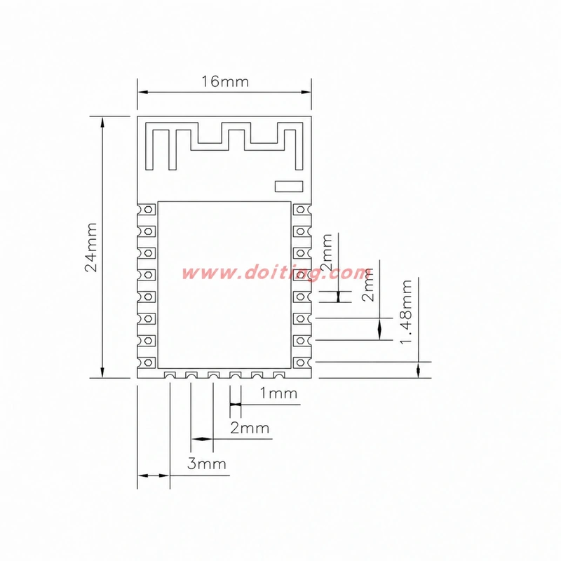 ESP-12F Serial-to-Wi-Fi ESP8266 Wireless Transparent Transmission Module, Industrial Grade, Factory Direct