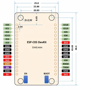 ESP32-C3 Cost-Effective Wi-Fi + BLE 5.0 Dual-Mode Module / ESP-C05 Development Board - Image 3