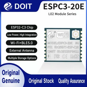 Espressif ESP32-C3 ESPC3-20E Module, Wi-Fi + Bluetooth, Compatible with 02U-Series Modules - Image 1