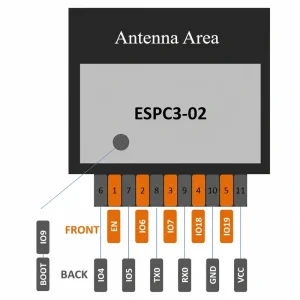 Espressif ESPC3 Series ESPC3-02 Module, Wi-Fi + BLE, Compatible with ESP8685-03 Series Modules - Image 2