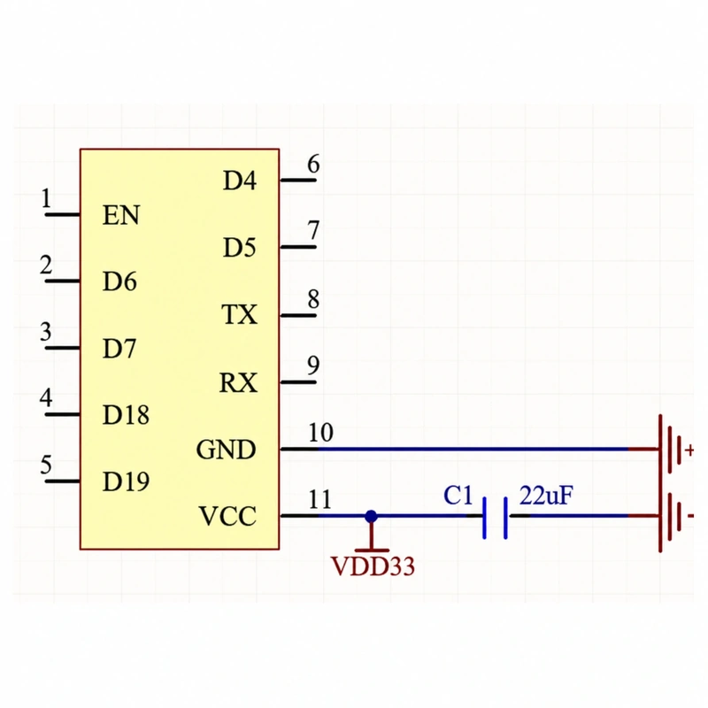 Espressif ESPC3 Series ESPC3-02 Module, Wi-Fi + BLE, Compatible with ESP8685-03 Series Modules