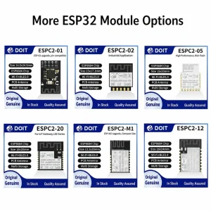 Espressif ESP32-C2 ESPC2-12E Module, Wi-Fi + Bluetooth, Compatible with 01/04/12F-Series Modules - Image 4