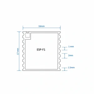 ESP-F1 Wi-Fi Module, ESP8266 Serial-to-Wi-Fi, ESP-07S Compatible, FCC/CE Certified - Image 2