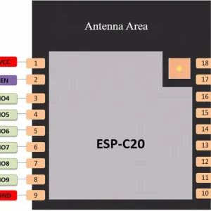 Espressif ESP32-C2 Series ESPC2-20 Module, Wi-Fi + Bluetooth, Compatible with 02C-Series Modules - Image 5