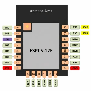 Espressif ESP32-C5 ESPC5-12E Module, Wi-Fi 6 2.4 GHz + 5 GHz + BLE, Compatible with 12-Series Modules - Image 3