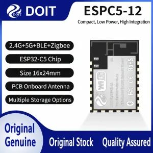Espressif ESP32-C5 ESPC5-12 Module, Wi-Fi 6 2.4 GHz + 5 GHz + BLE, Compatible with 12-Series Modules - Image 1