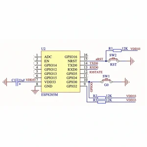 ESP-M1 Wi-Fi Module, Serial Transparent Transmission, ESP8285, Compatible with ESP8266, FCC/CE Certified, Factory Direct - Image 4