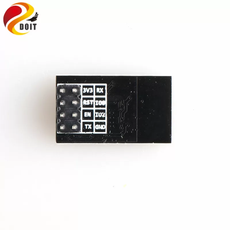 ESP-01S module rear pinout view