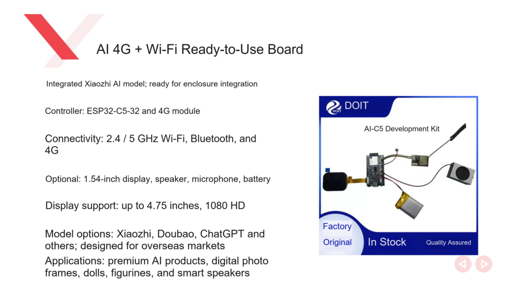 DOIT AI-C5 assembled board with 4G and Wi-Fi support