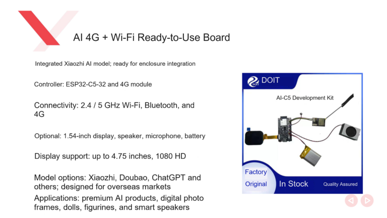 DOIT AI-C5 assembled board with 4G and Wi-Fi support